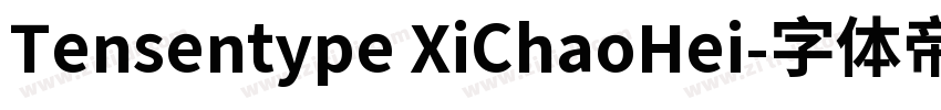 Tensentype XiChaoHei字体转换
